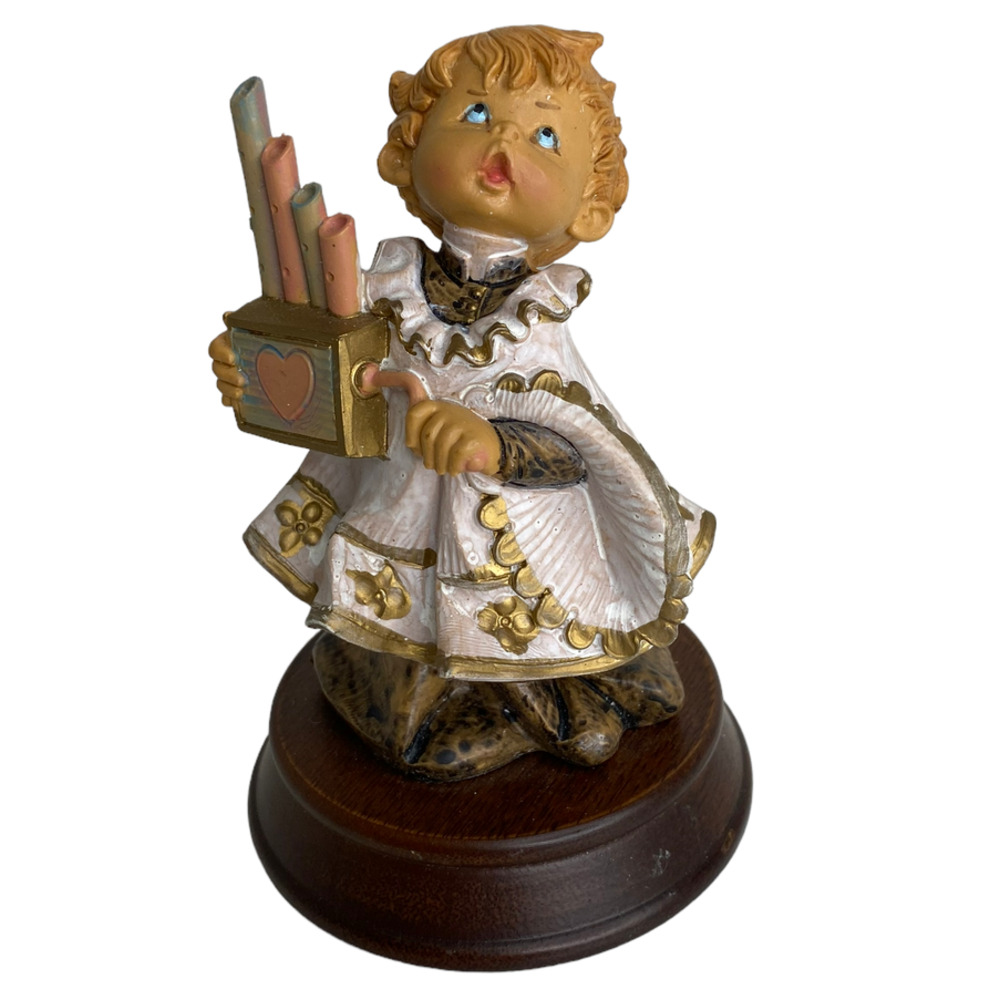 Musical RR Roman Christmas Holiday Caroler - Joy To The World